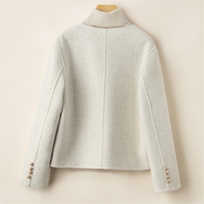 2025秋冬新款高级双面呢羊毛大衣女赫本风气质修身羊毛呢子外套，女装双面呢大衣，优远毛呢大衣