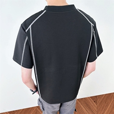 短袖t恤男潮牌夏季宽松2025红潮流ins上衣XZ212-QTX688-P40，男装T恤，星座212