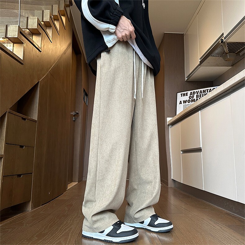 秋冬季灯芯绒裤子男潮流垂感裤子K8901-P35,男装休闲裤,星座210-1