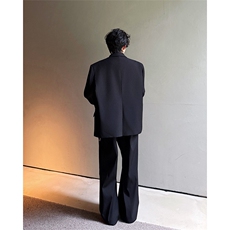潮流休闲西装外套高级痞帅宽松韩版自带垫肩西服外套可整套搭配，男装西服，电商B319
