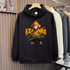 闪闪满天星卫衣连帽重磅开衫男女春秋情侣装亮片细闪上衣A053/P55，男装卫衣，星座506