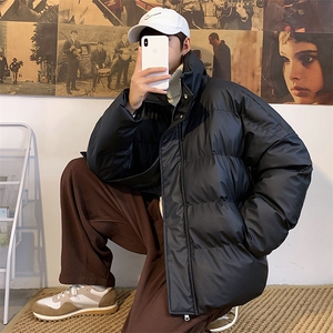 23新款美式棉服男潮牌高街冬季加厚面包服PU羽绒棉225-2-20503,男装棉衣,星座225-2