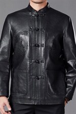 BAMJ-7002钱塘2020-2春秋季新款商务休闲中年男士夹克外套P117，男装皮衣，钱塘207-2