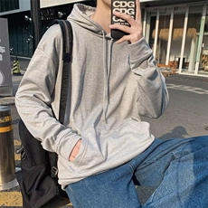 男士卫衣连帽2024新款秋季纯色重磅帽衫美式高街男款外套R01/P30，女装短外套，星座506