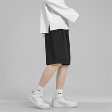 2022宽松简约冰丝短裤男潮流大码外穿五分裤DK515-特批20，男装休闲裤，星座718-1