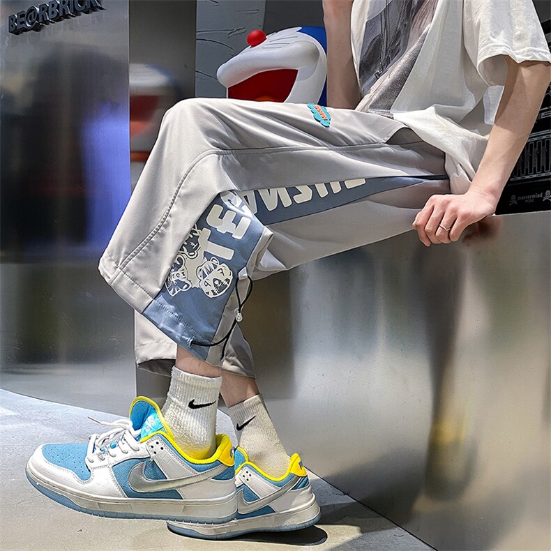 2023夏季新款港风外景大码工装抽绳七分裤M-5XHK22138-P35,男装休闲裤,电商A022