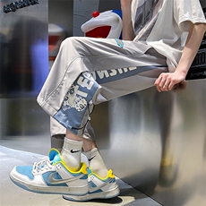 2023夏季新款港风外景大码工装抽绳七分裤M-5XHK22138-P35，男装休闲裤，电商A022