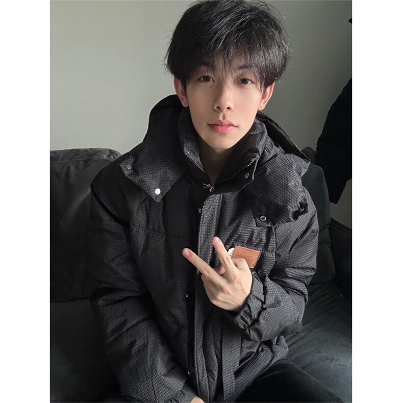 A291-P88 冬季棉服外套学院风棉服胸标男女同款防风上衣图片