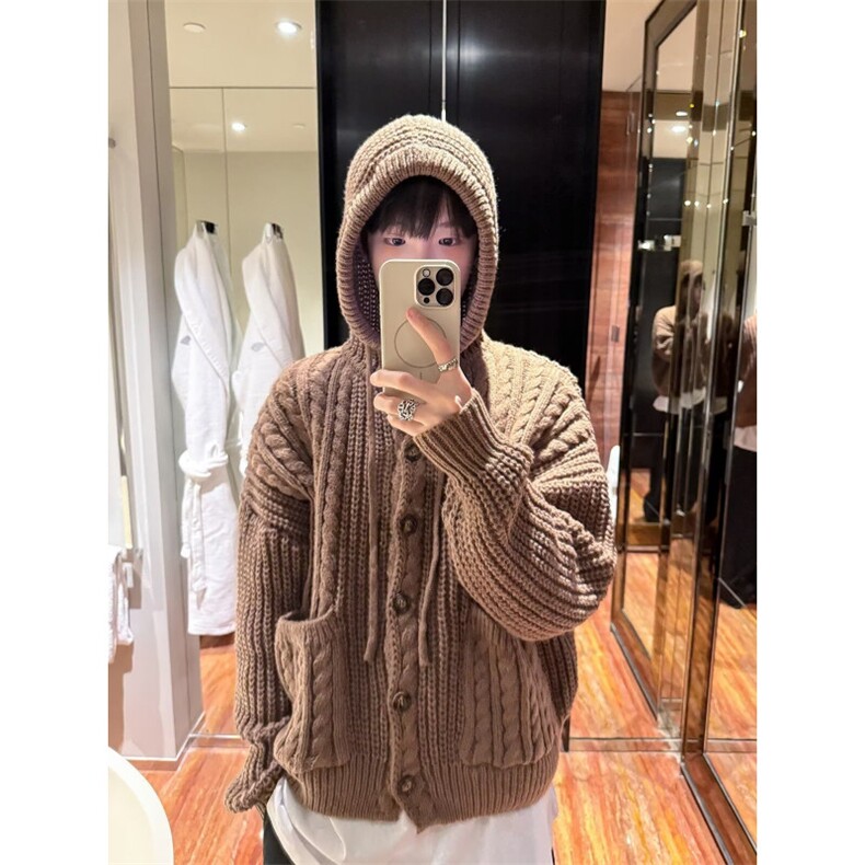 网络图，ins新款原宿慵懒文艺日系开衫毛衣时尚XZ302B-1-M364P65,男装针织衫/毛衣,星座302B-1