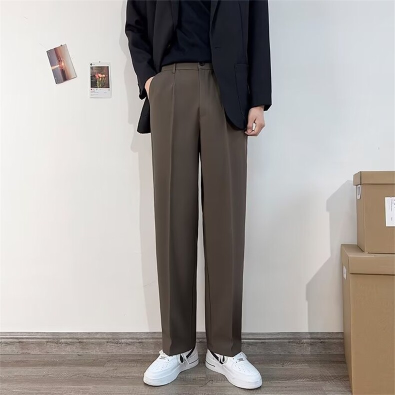 2024春季直筒百搭休闲小西裤新款潮流长裤文艺休闲裤 K5914-P38图片