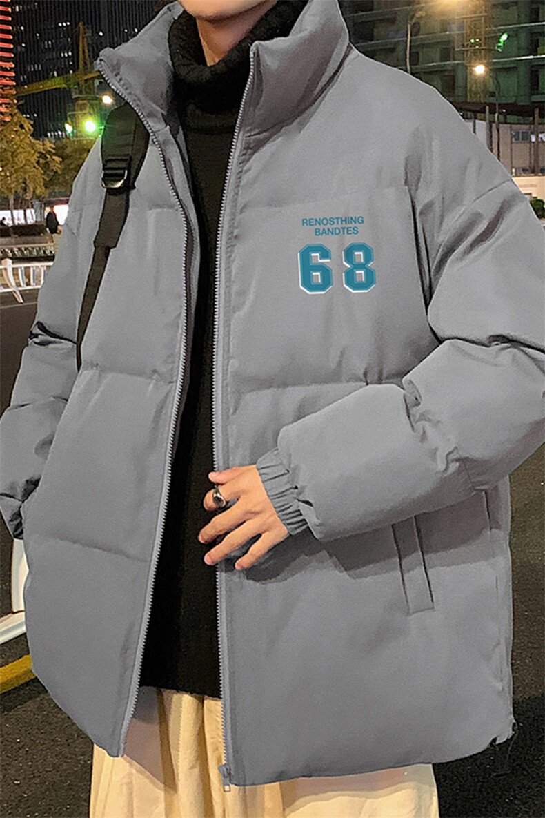 秋冬新款韩版加厚保暖立领宽松棉服外套男MY62020P115控135,男装棉衣,电商A268A