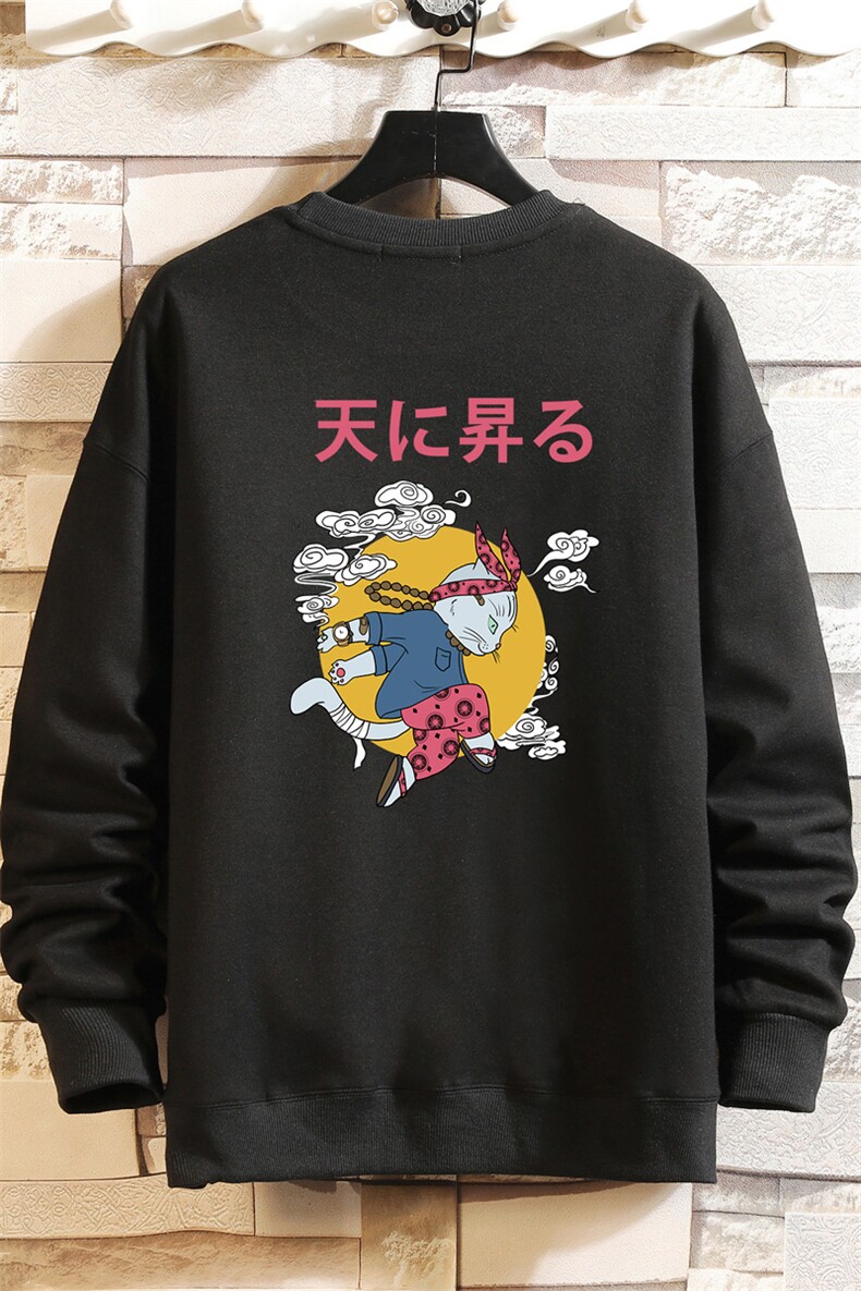S6012-P35春季圆领卫衣男大码韩版宽松长袖外套男砖墙挂拍,男装卫衣,电商A040A