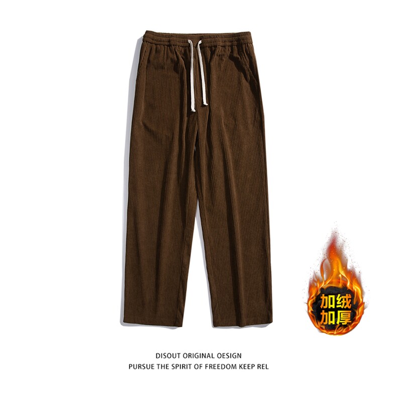 深度库存秋冬加厚拖地裤子灯芯绒宽松休闲裤长裤男K315P35加绒P45,男装卫衣,电商A099