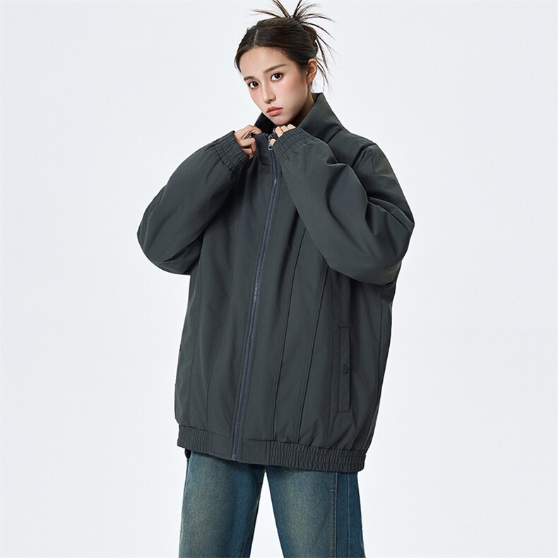 现货美式休闲加厚雪山棉衣夹克外套立领纯色三防户外工装棉服,男装夹克,电商A486