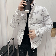 312A-5-603-P125冬季新款男士韩版棉衣立领加厚潮流棉服A，男装棉衣，星座312A-5