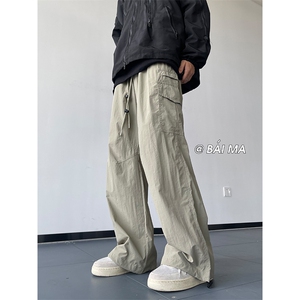 10秋季新款多口袋工装裤百搭显瘦降落伞兵裤子XZ211-1-K2348-P60图片