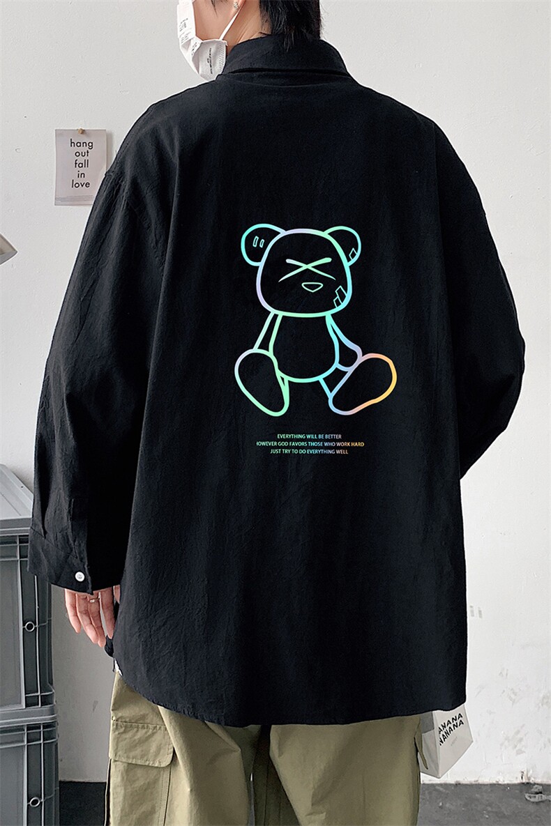 CS15139-P38 长袖衬衫男士大码宽松衬衣男寸衫男寸衣图片