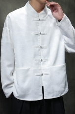 2025春季新款男装新中式衬衣汉服风唐装复古衬衫C169-P65，男装衬衫，电商B277(原6028)