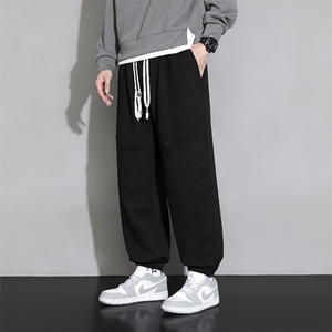 主推M-8XL 秋季新款大码束脚潮流休闲卫裤 109-K609-P40图片