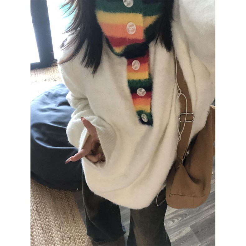 【有货】彩虹高领毛衣男女仿貂毛针织衫外套MY451CC-特P60,男装针织衫/毛衣,星座1007（原301D）