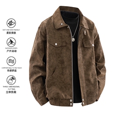 秋冬新款时尚休闲皮衣拉链外套男士JK02559-P95，男装皮衣，星座308B-2