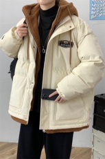 冬季学生潮假两件棉衣外套加绒加厚个性棉服男女8117-P140控价188，男装棉衣，电商A441-1