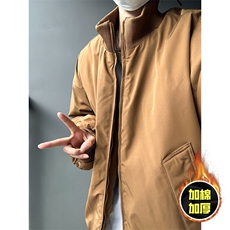 棉衣5W件现货冬季美拉德立领飞行夹克廓形高街棒球服加棉加厚外套，男装夹克，电商A486