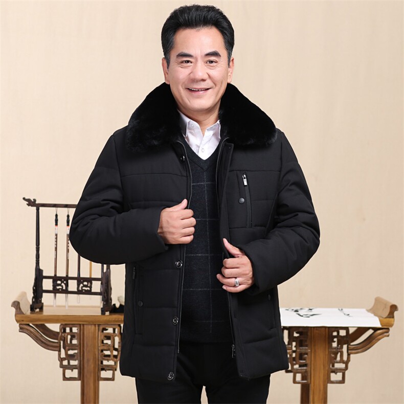 中老年男装棉衣男老人棉服棉袄中长款棉服爸爸冬季外套,男装棉衣,星座1216（原钱塘722）