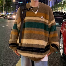 美式圆领毛衣男慵懒风休闲针织衫M5579P58，男装针织衫/毛衣，星座1116-2