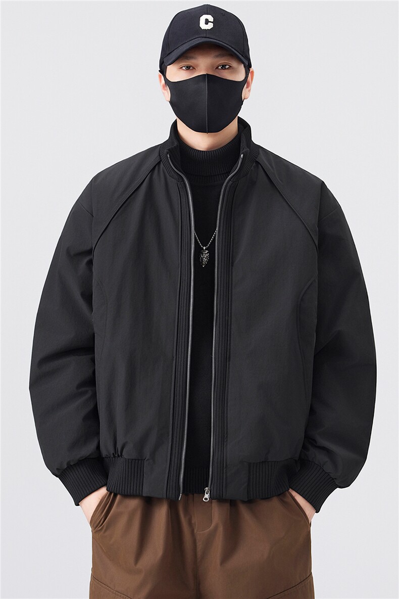标50绒立领男士羽绒服冬季2025新款夹克外套A313-25658-P215,男装夹克,电商A313