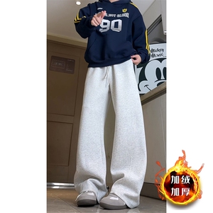 美式弯刀休闲男秋冬卫裤宽松加绒A166-KA5803-特P32加绒39控65图片
