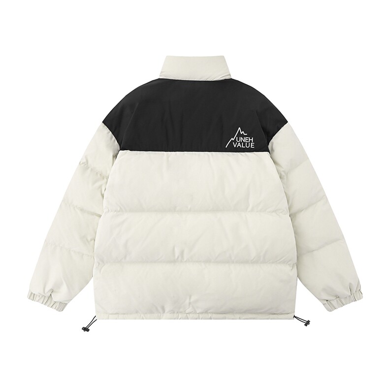 白底23新款冬季时尚百搭宽松字母印花棉服外套MY6255P4100控138,男装棉衣,电商A268-1