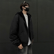 xz514-817-P115新款上架【座山雕】加绒连帽加厚棉服黑灰墙，男装棉衣，星座514