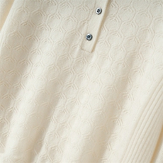 2025年秋季通勤常规镂空翻领休闲/淑女，女装羊绒衫，朝思纯山羊绒