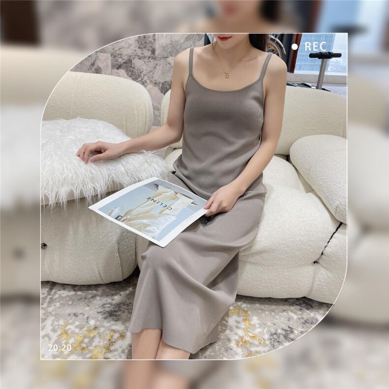 99090冰背心裙，女装背心吊带，搜尚