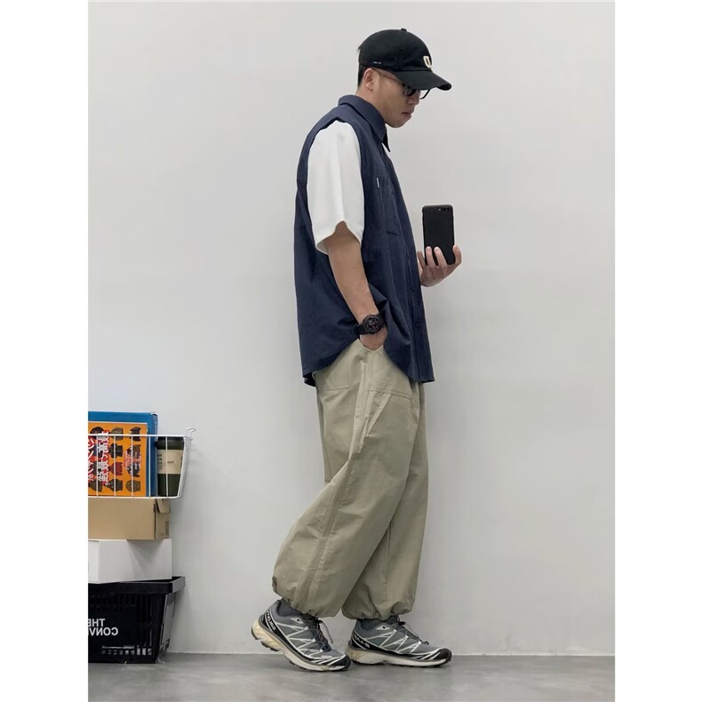 原宿潮流新款日系复古撞色假两件短袖衬衫时尚流行日系A302-P35,男装T恤,星座208-5