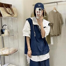 夏季新款牛仔套装，女装职业装，XCWY