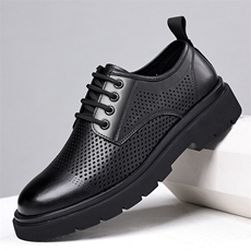 夏季镂空时尚皮鞋男士英伦风休闲皮鞋潮男鞋，男鞋皮鞋，电商A223