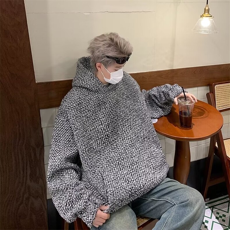 开春新款原版小香风卫衣夹克男潮ins港风潮流HW102P50,男装夹克,星座1116-2