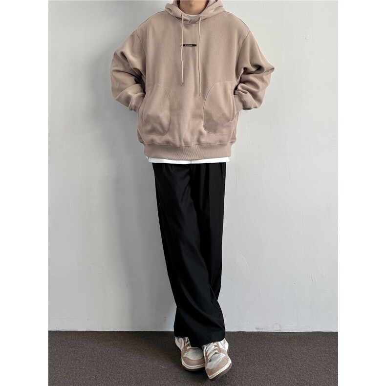 春秋新款连帽卫衣设计感男女宽松外套帽衫套头WY433-P55,女装短外套,星座208-5
