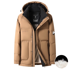 新款新标90绒中青年羽绒服外套男士秋冬连帽时尚休闲羽绒服大衣，男装羽绒服，钱塘723