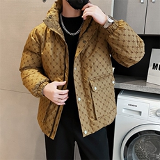 秋冬新款潮流男士棉衣防寒上衣外套休闲商务轻奢棉衣，男装棉衣，星座1013