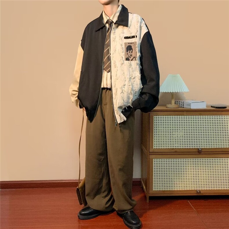 春季新款美式男外套夹克W2063P55,男装夹克,星座1116-2
