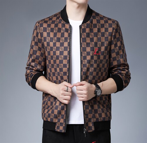 秋冬季外套2023新款潮流休闲厚款夹克秋装中年外套ZL10918-P150,男装夹克,电商B212（原钱塘6029）