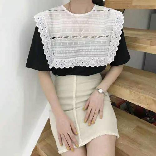 夏款拼接设计款小上衣,女装其它,U·M