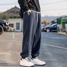 束脚裤秋季长裤男休闲裤男款板裤夏季免烫宽松型，男装休闲裤，电商A232