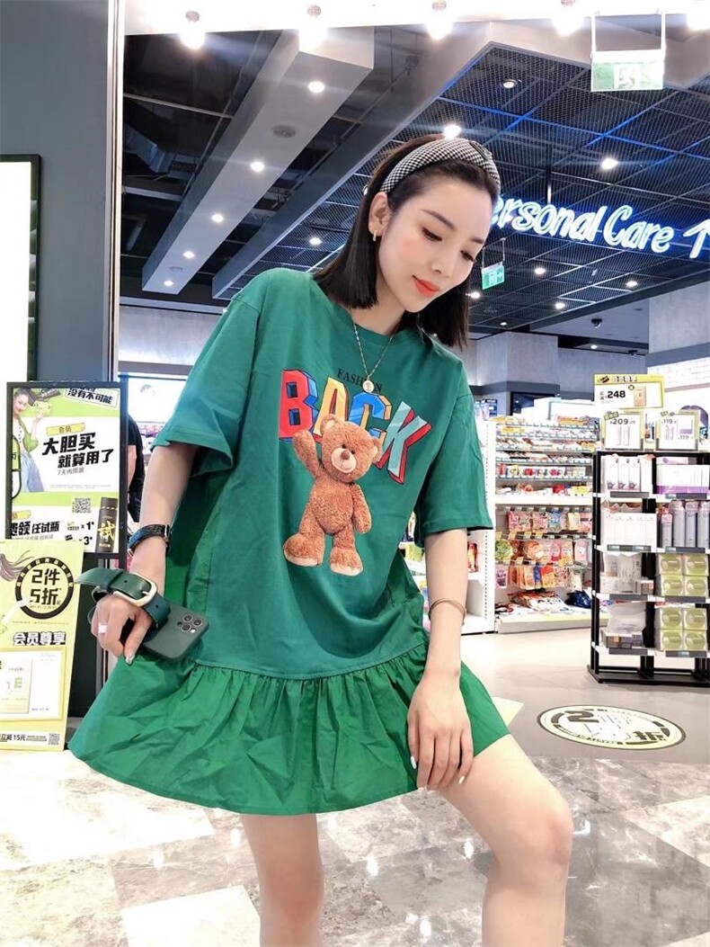 小熊四色超版裙子，女装，一杭