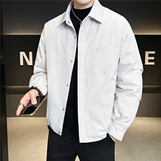 标50绒男士羽绒服冬季2025新款暗扣夹克外套A313-25662-P215，男装夹克，电商A313