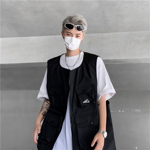 夏季日系机能多口袋工装马甲男潮流坎肩无袖背心 现货 W8255-P48图片