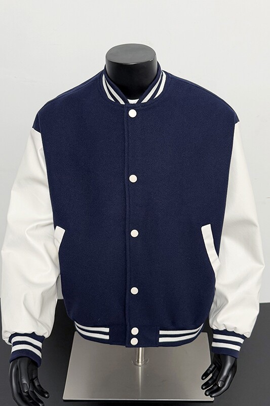 假模-美式棒球服男士秋新款百搭夹克外套9112-P68,男装夹克,电商B380（原B361）